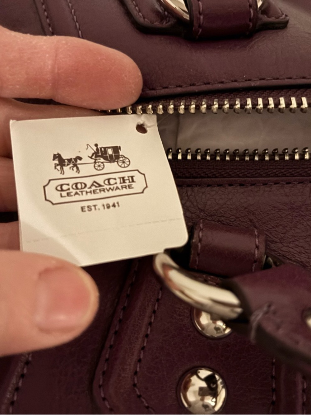 Coach Madison Brynne leather satchel - Picture 7 of 8